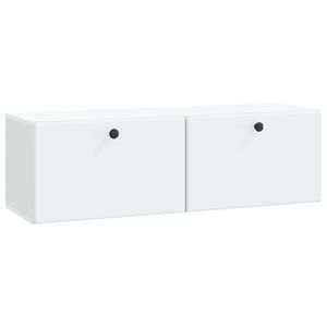 vidaXL Oglindă TV montată pe perete 98 x 31 x 30 cm Alb Lemn prelucrat imagine