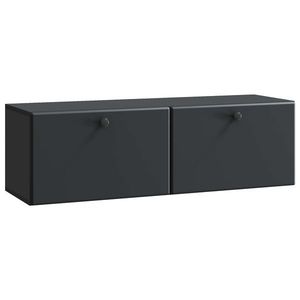 vidaXL Oglindă TV montată pe perete 98 x 31 x 30 cm Negru imagine
