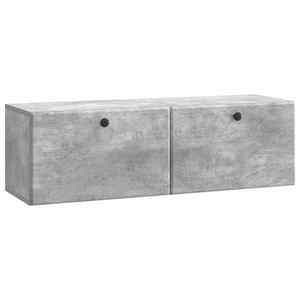 vidaXL Oglindă TV montată pe perete 98 x 31 x 30 cm Gri Beton imagine