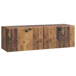 vidaXL Oglindă TV montată pe perete 98 x 31 x 30 cm Lemn vechi imagine