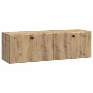 vidaXL Oglindă TV montată pe perete 98 x 31 x 30 cm Stejar Artizanal imagine