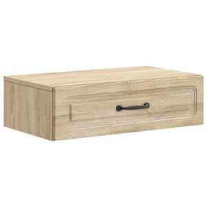 vidaXL Masă laterală montată pe perete Stejar Sonoma 59 x 34, 5 x 17 cm imagine