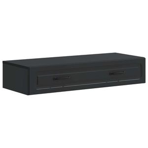 vidaXL Masă laterală montată pe perete Negru 87, 5 x 34, 5 x 17 cm imagine