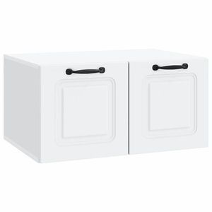 vidaXL Oglindă TV montată pe perete Pe perete Alb 59, 5 x 41 x 30 cm imagine