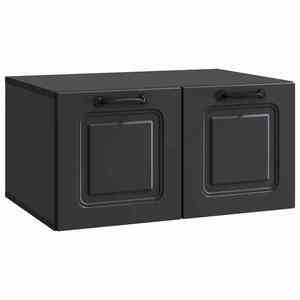 vidaXL Oglindă TV montată pe perete Pe perete Negru 59, 5 x 41 x 30 cm imagine