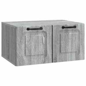 vidaXL Oglindă TV montată pe perete Sonoma gri 59, 5 x 41 x 30 cm imagine