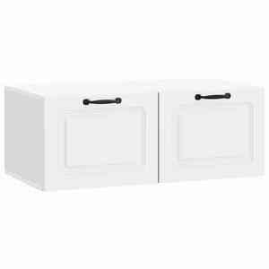 vidaXL Oglindă TV montată pe perete Pe perete Alb 78, 5 x 41 x 30 cm imagine