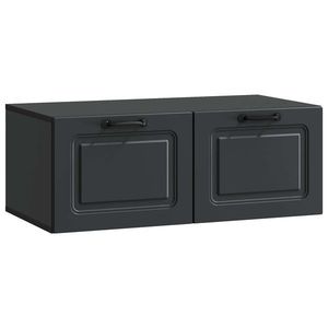 vidaXL Oglindă TV montată pe perete Pe perete Negru 78, 5 x 41 x 30 cm imagine