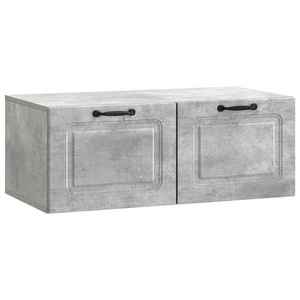 vidaXL Oglindă TV montată pe perete Gri Beton 78, 5 x 41 x 30 cm imagine