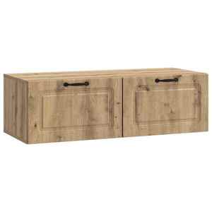 vidaXL Oglindă TV montată pe perete Stejar Artizanal 98 x 41 x 30 cm imagine