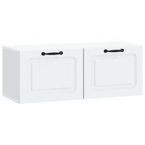 vidaXL Oglindă TV montată pe perete Pe perete Alb 78, 5 x 31 x 30 cm imagine