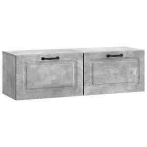 vidaXL Oglindă TV montată pe perete Gri Beton 98 x 31 x 30 cm imagine