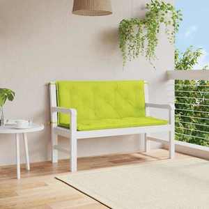 vidaXL Pernă bancă grădină, verde aprins 120x(50+50)x7cm textil oxford imagine