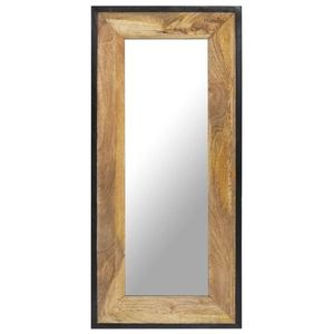 vidaXL Oglindă 110x50 cm, lemn masiv de mango imagine
