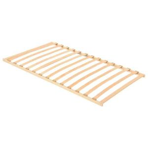 vidaXL Bază cu lamele Maro 120 x 190 cm Lemn de fag masiv imagine