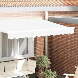 vidaXL Înlocuire pentru faldurile de awning Alb 330 x 20 cm Poliester imagine
