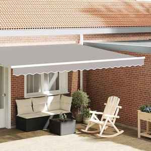 vidaXL Înlocuire pentru faldurile de awning Gri deschis 430 x 20 cm imagine
