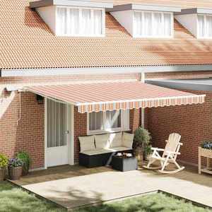vidaXL Cortina Retractabilă Manual Multicolour 450 × 350 cm imagine
