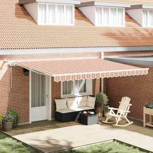 vidaXL Cortina Retractabilă Multicolour 450 × 350 cm imagine