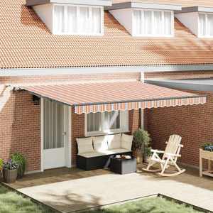 vidaXL Țesătură pentru copertină cu Multicolour 450 × 350 cm Poliester imagine
