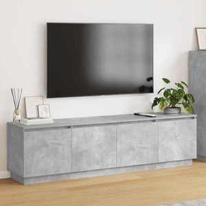 vidaXL Cabinet TV Gri din beton 180 x 38 x 49 cm Lemn compozit imagine