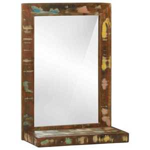 vidaXL Oglindă pentru baie Maro 50 x 22 x 70 cm Lemn recuperat masiv imagine