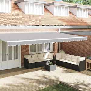 vidaXL Înlocuire pentru faldurile de awning Gri deschis 580 x 20 cm imagine