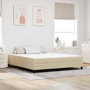 vidaXL Saltea de pat cu saltea Verde salvie 180 x 200 cm țesătură imagine