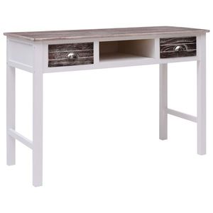 vidaXL Birou de scris, maro, 110 x 45 x 76 cm, lemn imagine