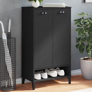 vidaXL Pantofar „VIKEN”, negru, lemn prelucrat imagine