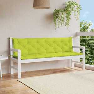 vidaXL Pernă de bancă, verde aprins, 200x(50+50)x7 cm, material oxford imagine