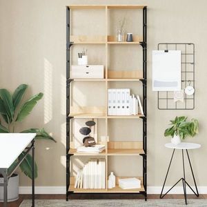 vidaXL Bibliotecă, stejar sonoma, 78, 5x33x188, 5 cm, lemn prelucrat imagine