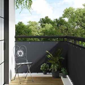 vidaXL Ecran pentru balcon cu găici Antracit imagine