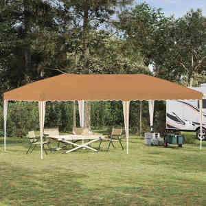 vidaXL Cort de Petrecere Pop-up 575 x 290 x 245 cm Bej imagine