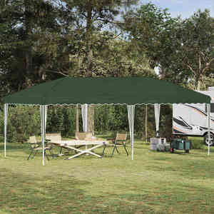 vidaXL Cort de Petrecere Pop-up 575 x 290 x 245 cm Verde imagine