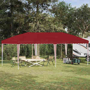 vidaXL Cort de Petrecere Pop-up 575 x 290 x 245 cm Burgundy imagine