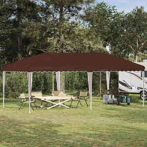 vidaXL Cort de Petrecere Pop-up 575 x 290 x 245 cm Maro imagine