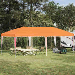 vidaXL Cort de Petrecere Pop-up 575 x 290 x 245 cm Portocaliu imagine