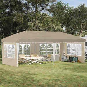vidaXL Cort de Petrecere Pop-up 575 x 289 x 245 cm Crem imagine