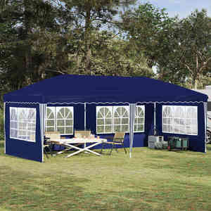 vidaXL Cort de Petrecere Pop-up 575 x 289 x 245 cm albastru imagine