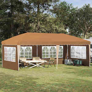 vidaXL Cort de Petrecere Pop-up 575 x 289 x 245 cm Bej imagine