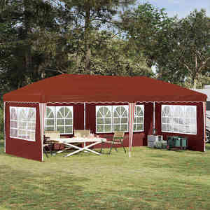 vidaXL Cort de Petrecere Pop-up 575 x 289 x 245 cm Terracota imagine