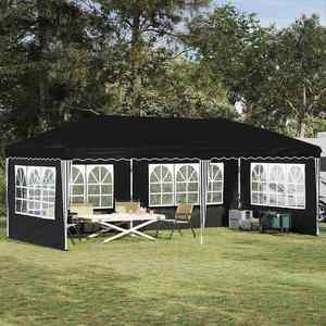 vidaXL Cort de Petrecere Pop-up 575 x 289 x 245 cm Negru imagine