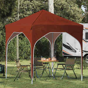 vidaXL Cort de Petrecere Pop-up 194 x 194 x 245 cm Terracota imagine