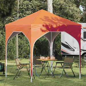 vidaXL Cort de Petrecere Pop-up 194 x 194 x 245 cm Portocaliu imagine