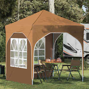 vidaXL Cort de Petrecere Pop-up 192 x 192 x 245 cm Bej imagine