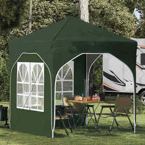 vidaXL Cort de Petrecere Pop-up 192 x 192 x 245 cm Verde imagine