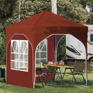 vidaXL Cort de Petrecere Pop-up 192 x 192 x 245 cm Terracota imagine