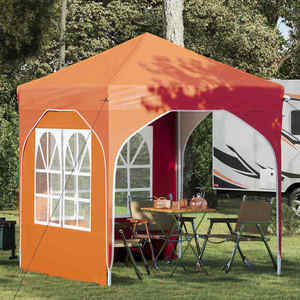 vidaXL Cort de Petrecere Pop-up 192 x 192 x 245 cm Portocaliu imagine