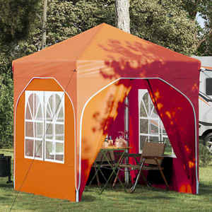 vidaXL Cort de Petrecere Pop-up 192 x 192 x 245 cm Portocaliu imagine